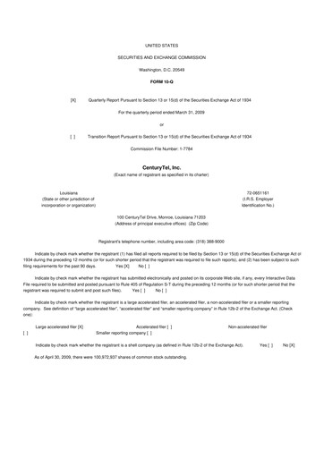 Vorschaubild Lumen Technologies 10-Q Quartalsbericht  