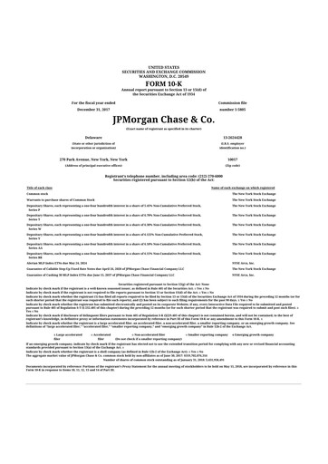 Thumbnail JPMorgan Chase 10-K Annual Report 2017