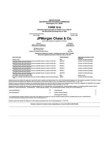 Vorschaubild JPMorgan Chase 10-Q Quartalsbericht 2022 