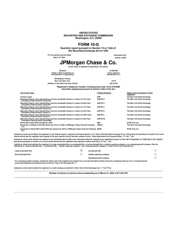 Vorschaubild JPMorgan Chase 10-Q Quartalsbericht 2024 