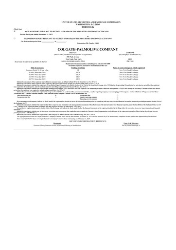 Thumbnail Colgate-Palmolive 10-K Annual Report 2023