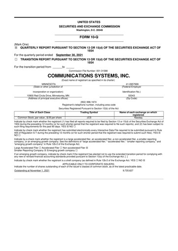Thumbnail SUNation Energy Inc. 10-Q Quarterly Report FY2021 