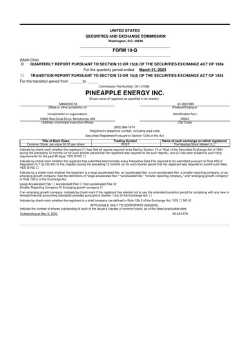 Thumbnail SUNation Energy Inc. 10-Q Quarterly Report FY2024 