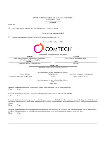 Thumbnail Comtech Telecommunications 10-K Annual Report 2023