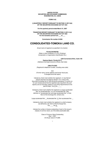 Vorschaubild CTO Realty Growth 10-Q Quartalsbericht  