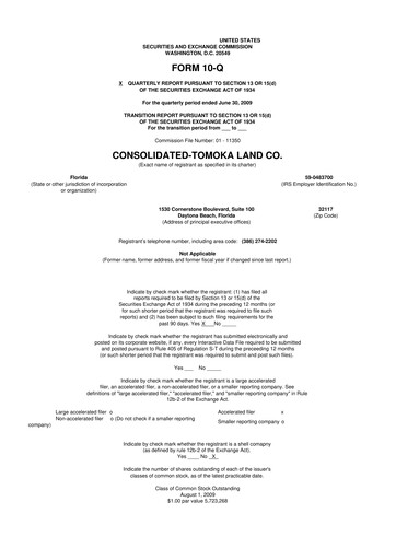 Vorschaubild CTO Realty Growth 10-Q Quartalsbericht  