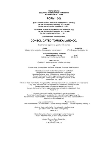 Vorschaubild CTO Realty Growth 10-Q Quartalsbericht  