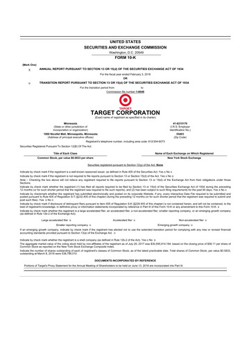 Thumbnail Target 10-K Annual Report 2017