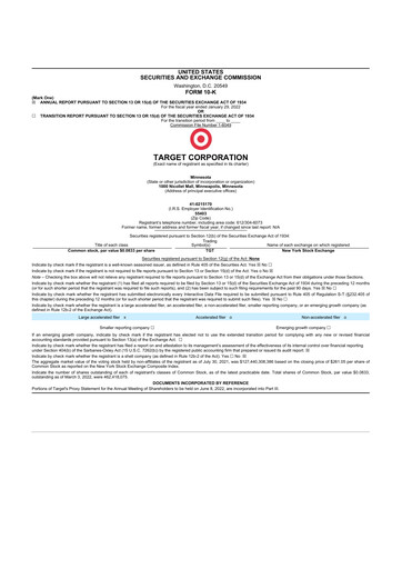 Thumbnail Target 10-K Annual Report 2021