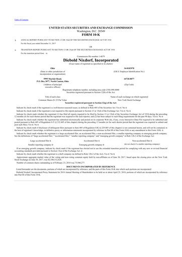 Thumbnail Diebold Nixdorf
 10-K Annual Report 2017