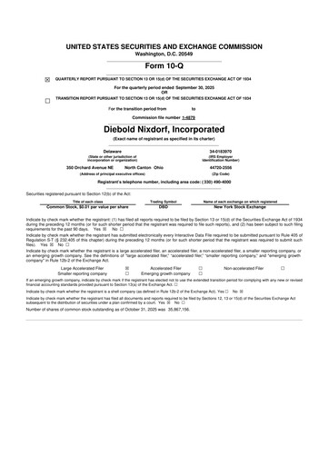 Thumbnail Diebold Nixdorf
 10-Q Quarterly Report FY2025 