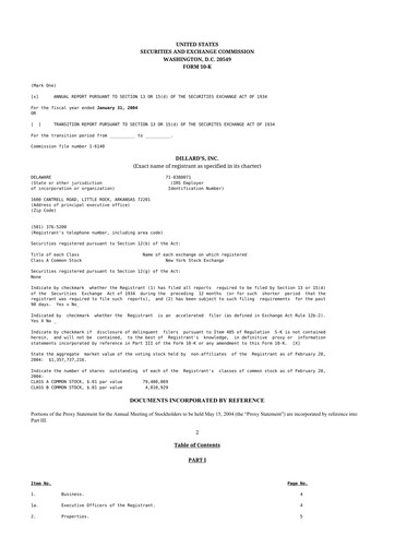 Thumbnail Dillard's
 10-K Annual Report 