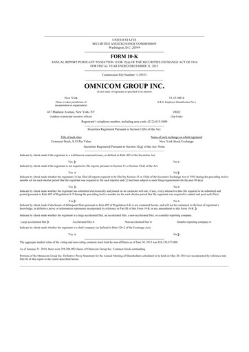 Thumbnail Omnicom Group 10-K Annual Report 2013
