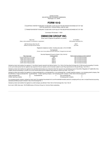 Thumbnail Omnicom Group 10-Q Quarterly Report FY2025 