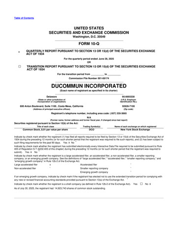 Thumbnail Ducommun 10-Q Quarterly Report FY2025 