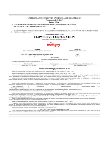 Thumbnail Flowserve
 10-K Annual Report 2024
