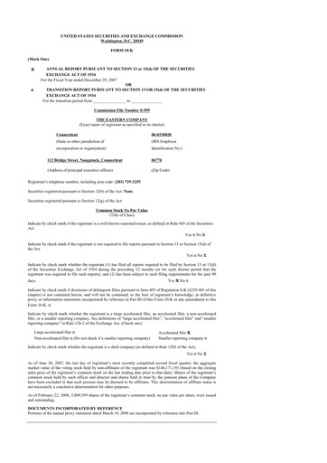 Thumbnail The Eastern Company 10-K Annual Report 