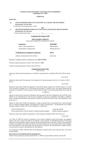 Thumbnail The Eastern Company 10-K Annual Report 