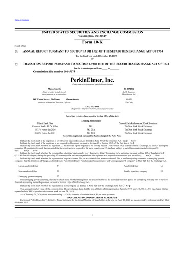 Thumbnail Revvity 10-K Annual Report 2019