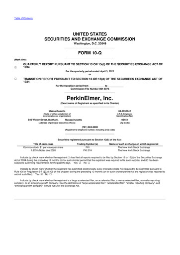 Thumbnail Revvity 10-Q Quarterly Report FY2022 