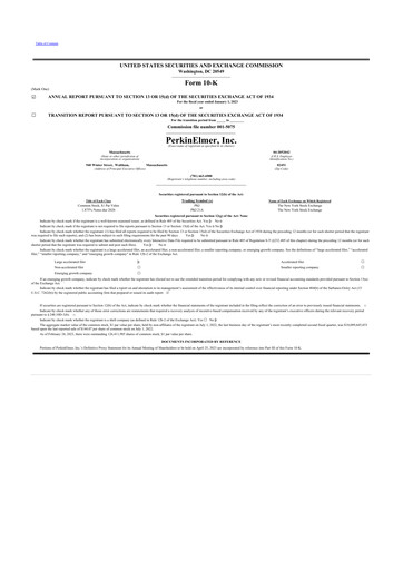 Thumbnail Revvity 10-K Annual Report 2022