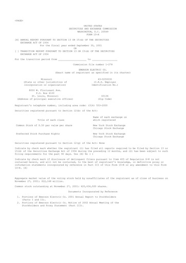 Thumbnail Emerson 10-K Annual Report 