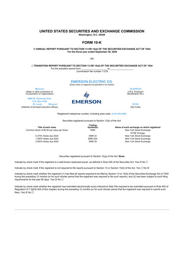 Thumbnail Emerson 10-K Annual Report 2020