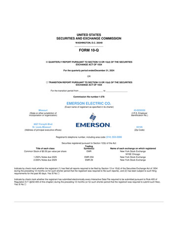 Thumbnail Emerson 10-Q Quarterly Report FY2025 