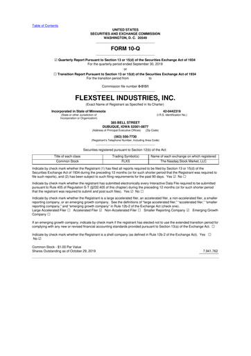 Vorschaubild Flexsteel Industries 10-Q Quartalsbericht 2020 