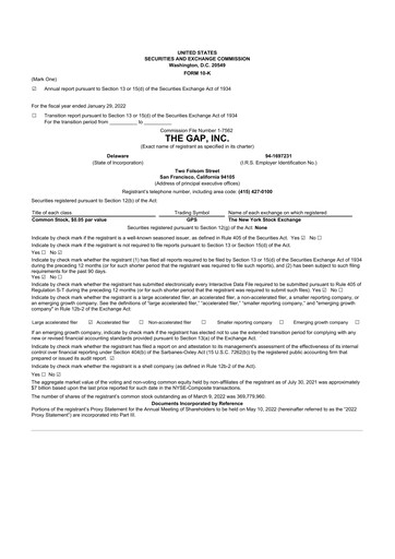 Thumbnail Gap Inc.
 10-K Annual Report 2021