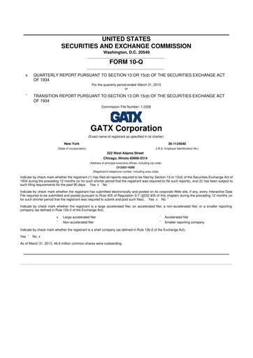 Thumbnail GATX 10-Q Quarterly Report FY2013 