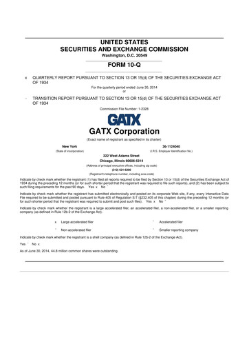 Thumbnail GATX 10-Q Quarterly Report FY2014 