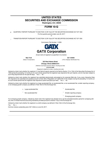 Thumbnail GATX 10-Q Quarterly Report FY2017 