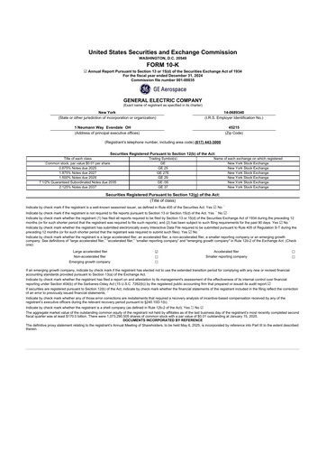 Thumbnail General Electric 10-K Annual Report 2024