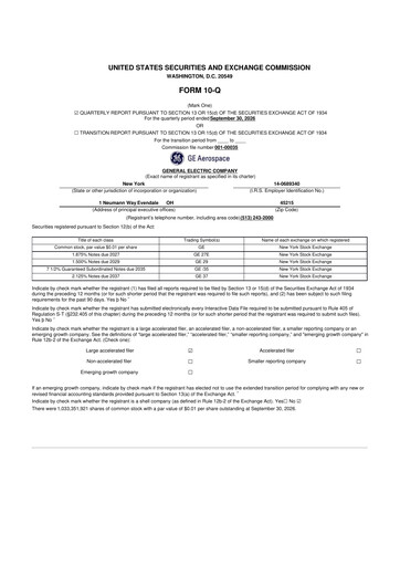 Thumbnail General Electric 10-Q Quarterly Report FY2026 Q3