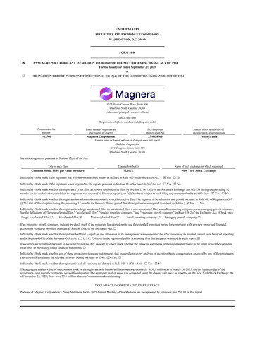 Thumbnail Magnera 10-K Annual Report 2025