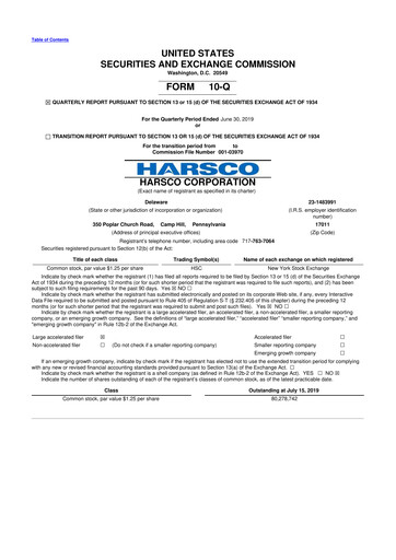 Thumbnail Enviri Corporation 10-Q Quarterly Report FY2019 