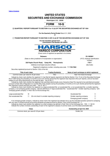 Thumbnail Enviri Corporation 10-Q Quarterly Report FY2020 