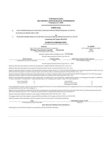 Miniature Enviri Corporation 10-K Rapport annuel 2020