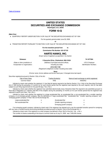 Thumbnail Harte Hanks 10-Q Quarterly Report FY2026 