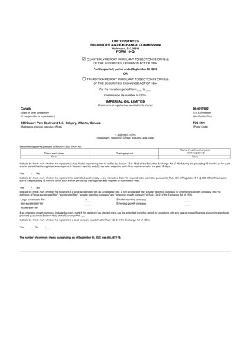 Thumbnail Imperial Oil
 10-Q Quarterly Report FY2023 
