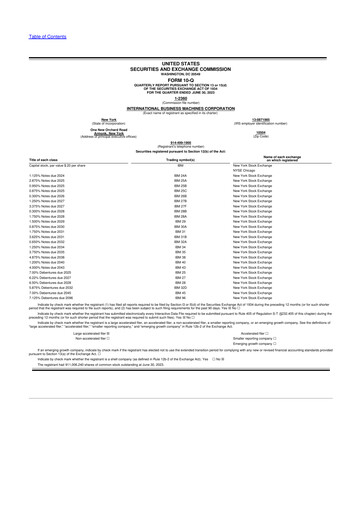 Vorschaubild IBM 10-Q Quartalsbericht 2023 