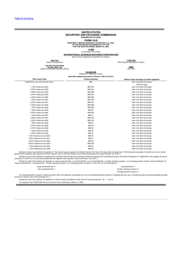 Vorschaubild IBM 10-Q Quartalsbericht 2024 