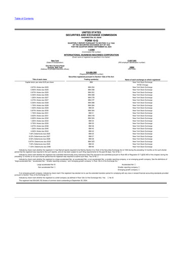 Vorschaubild IBM 10-Q Quartalsbericht 2024 