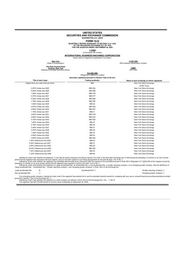 Vorschaubild IBM 10-Q Quartalsbericht 2025 