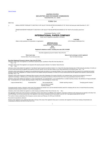 Thumbnail International Paper
 10-K Annual Report 2017