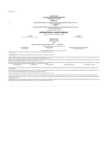 Thumbnail International Paper
 10-K Annual Report 2022