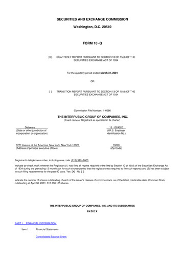 Thumbnail The Interpublic Group of Companies 10-Q Quarterly Report FY 