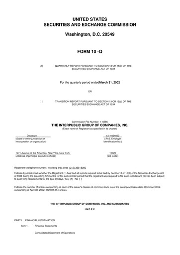 Thumbnail The Interpublic Group of Companies 10-Q Quarterly Report FY 