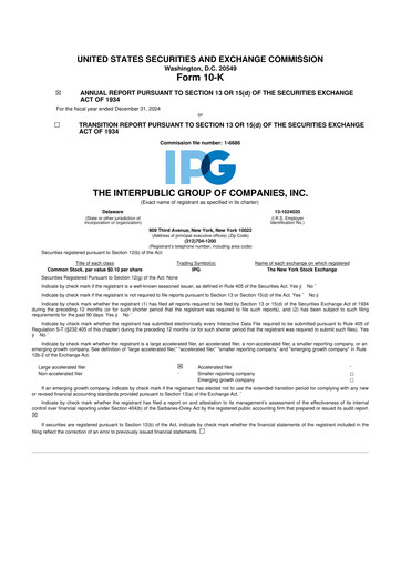 Thumbnail The Interpublic Group of Companies 10-K Annual Report 2024